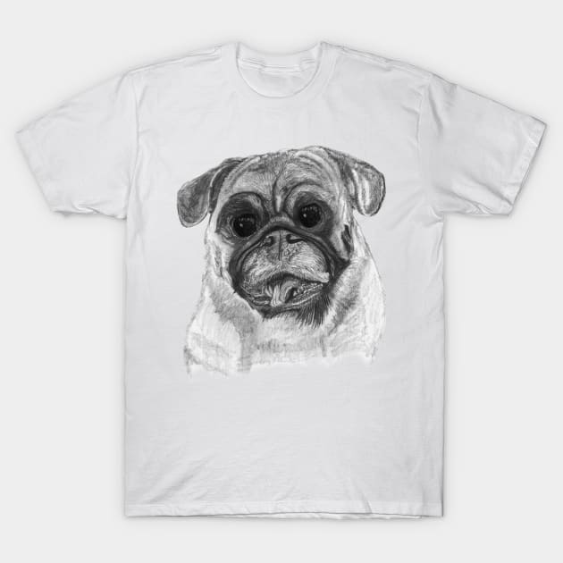 Billy The Pug T-Shirt by Carruthers